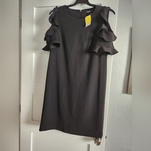 DKNY Ruffle Sleeve Smock Dress NWT
